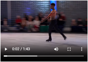 Fantastic ice skater